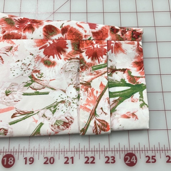 DENNIS BASSO Multi Pink/Green Floral Spring Coquette Career Boho Trench Coat 1X - Picture 12 of 16